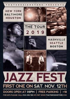 an event poster for the jazz fest