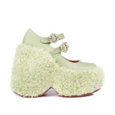 Telly - Shearling by Privileged Shoes Ltd Shoes Png, Dopamine Dressing, Kawaii Shoes, Chic Shoes, Stylish Handbags, Current Styles, Green Shoes, Lace Up Ankle Boots, Crazy Shoes