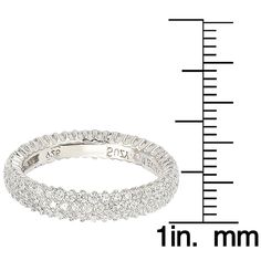 A timeless beauty, this eternity band features 130 white pave cubic zirconia, hand set in sterling silver with a special Suzy Levian signature secret cubic zirconia and gallery inside. Cubic Zirconia:Gemstone: Cubic Zirconia Number of Gemstones: 130 Gemstone Cut: Round Gemstone Setting: Pave Gemstone Color: White Metal information and dimensions: Metal: Sterling Silver Jewelry Type: Fine Band Width: 4-5 mm, 3-4 mm Ring Style: Eternity, Pave, Fashion Jewelry Finish: High Polish Metal Color: White Modern Eternity Band, Gemstone Brooch, Cubic Zirconia Bracelet, Cubic Zirconia Necklace, Cubic Zirconia Jewelry, Birthstone Pendant, Cubic Zirconia Earrings, Creating Jewelry, Cubic Zirconia Rings