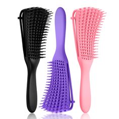 PRICES MAY VARY. Easy detangling:The curl brush is a professional solution to the problems of hair tangling and pulling. If you have 3a to 4c super curly African American hair, this brush is sure to help you deal with breakage and hair loss Suitable for all hair types:This hair brush can be used on curly hair, wavy hair, thick hair, fine hair, long hair, short hair, natural hair, dry hair and wet hair. Suitable for men, women and children to use the brush for curly hair Detangler brush: There is Curly Hair Best Products, Curly Hair Detangler, Smooth Curly Hair, Curly Hair Spray, Detangle Curly Hair, Brush For Curly Hair, Curl Brush, Combing Hair, Curly Hair Brush