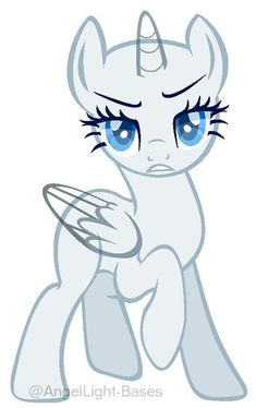 an image of a white pony with blue eyes