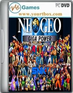 an image of the game cover for neogeo, with all characters in it