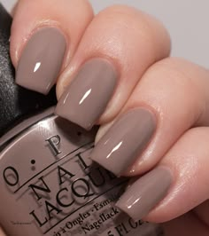 Gray Brown Nail Polish, Opi Clay Dreaming, Neutral Pedicure Colors, Opi Winter Colors, Neutral Pedicure, Nails Grunge, Taupe Nails, Nail Paint Shades