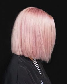 Light Pink Bob, Pink Bob Hair, Pink Bob, Bob Ideas