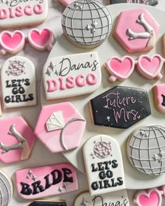 Last Disco Cookies Decorated, Disco Cookies Bachelorette, Last Disco Bachelorette Party Cookies, Last Disco Bachelorette Cookies, Disco Cowgirl Bachelorette Cookies, Disco Themed Cookies, Disco Bachelorette Cookies, Disco Ball Sugar Cookies, Last Disco Cookies