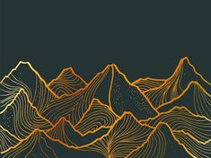 Design Delights-Creative & Vector Backgrounds Art Deco Mountains, Mountain Packaging Design, Mountain Design Illustration, Mountain Design Graphic, Mountain Pattern Design, Mountain Branding Design, Mountains Graphic Design, Luxury Background Design, Line Art Mountains