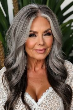 #haircolor #hairstyle #hairideas #hair #Ombrégreyhair #colorfullhairs Hair Styles For Elderly Women, Men Over 60, Crazy Hair Day Ideas, Grey Hair Transformation, Elegant Updos, Gorgeous Gray Hair, Grey Hair Inspiration, Hairstyles For Women Over 60, Age Is Just A Number