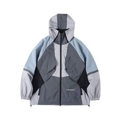 White Patchwork Windbreaker For Outdoor, Spring Outdoor Windbreaker With Contrast Color, Outdoor Patchwork Nylon Windbreaker, White Windbreaker With Contrast Color For Outdoor, Spring Outdoor Patchwork Windbreaker, Functional Patchwork Windbreaker For Outdoor, Urban Style Color Block Windbreaker For Outdoor, Urban Color Block Windbreaker For Outdoor, An Aesthetic