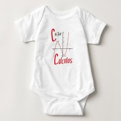 C is for Calculus Cute Math Design Baby Bodysuit Personalized Baby Clothes, Neutral Baby Clothes, Bundle Of Joy, Star Wars Baby, Holiday Baby, Christmas Tree Design, Green Baby, Santa Baby, Gender Neutral Baby Clothes