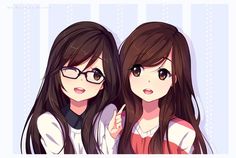 two girls with glasses and the words don't forget to tell your friends about gorillaie