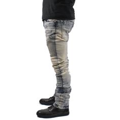 men-jeans-memphis-urban-wear Biker Style Straight Leg Jeans For Streetwear, Fitted Faded Jeans For Streetwear, Biker Jeans Men, Denim Pants Mens, Biker Jeans, Hip Hop Style, Urban Wear, Hip Hop Fashion, Mens Denim