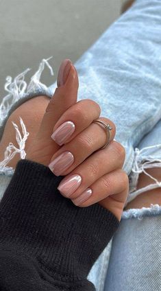 Bridesmaids Nails, Milky Nails, Smink Inspiration, Short Square Nails, Clean Nails, Fabulous Nails