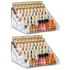 PRICES MAY VARY. 💅【7 Layers & Large Capacity Design】 The nail polish organizer, 7 layers of super large storage space, stepped-wedge design, fits 84 bottles of nail polish. The acrylic nail polish organizer can keep your countertop and desktop areas neat professional and organized. The shelves have a railing on the edge of the shelf so stuff doesn't fall off or tip over. 👓【Mulit-Purpose Use】It's more than just a nail polish holder. It can also be used as an essential oil display. Also, it is p Sunglass Organizer, Nail Polish Stand, Nail Organization, Clear Makeup Organizer, Nail Polish Holder, Essential Oil Holder, Acrylic Nail Polish, Nail Polish Organizer, Layer Paint