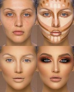 Teknik Makeup, Contouring For Beginners, Makeup Contouring, Best Contouring Products, Mekap Mata, Makeup Tip, Makeup Spray, Makeup Course