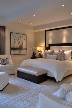 #BEAUTY, #RELATIONSHIPS #Fashion #Animals #Outfits #Winter Outfits #Animals Bedroom Ideas For King Size Bed, Bedroom Ideas For Parents, Elegant Master Bedrooms Decor Modern, Luxury Room Bedroom, Bedrooms Decor, Bedroom Master, Luxury Bedroom Master, Apartment Decor Inspiration, Master Bedrooms