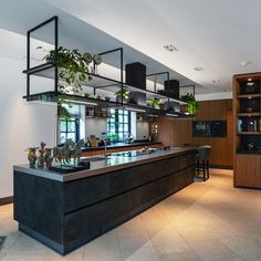 the kitchen is clean and ready to be used as a dining room or office space