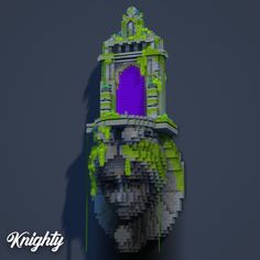 an image of a building made out of legos with the words knight on it