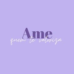 the word ame is written in purple and white on a light purple background, with an