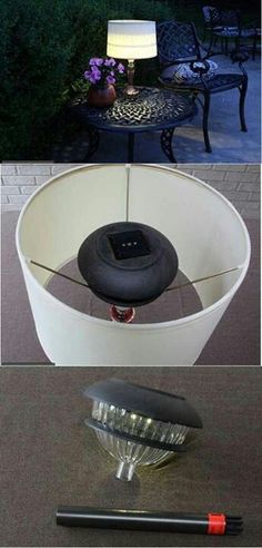 an image of a lamp that is on the ground and has been placed in front of it