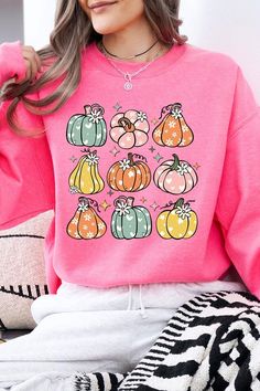 Pumpkins & Daisies Retro Fall Graphic Fleece Sweatshirts.Unisex Crew Neck Long Sleeve Sweaters Knits.Crafted from premium materials, tailored to your lifestyle, ensuring a comfortable fit for any occasion.Family Group Uniforms Birthday Party Gift Concert Festival Events.High Quality Direct To Film Printed Graphic Design.50%COTTON,50%POLYESTERNICARAGUAMade In: Nicaragua Long Sleeve Sweaters, Fall Graphic, Concert Festival, Film Prints, Birthday Party Gift, Graphic Design Print, Cozy Fits, Fleece Sweatshirt, Nicaragua