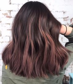 Rose Gold Hair Brunette, Natural Painting, Hairstyles Beach, Hair Color Streaks, Brown Hair Balayage, Hair Color Purple, Hair Color Pink, Brown Blonde Hair, Ombre Hair Color