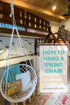 how to hang a swing chair with basic hardware