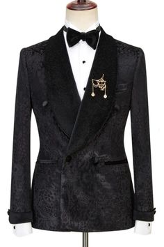 Floral Tuxedo, Tuxedo Groom, Bow Tie Suit, Double Breasted Tuxedo, Prom Tuxedo, Velvet Shawl, Black Shawl, Prom Suits, Slim Fit Suits