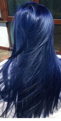 Trendy Blue Highlights for a Unique Vibe Hair Color Inspiration, Blue Hair Color, Dark Blue Hair, Hair Color Blue, Hair Straight, Dye My Hair, Hair Dye Colors