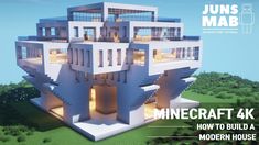 the minecraft 4k how to build a modern house