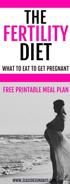 the fertility diet what to eat to get pregnant free printable meal plan