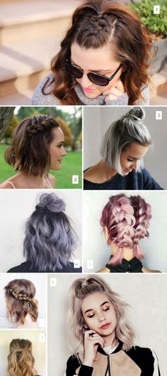 16 Penteados para Cabelos Curtos Muito Pinados no Pinterest Pinterest Short Hairstyles, Types Of Hair, Styles Ideas, Short Hairstyle, Short Hair Styles Easy, Trik Fotografi, Long Bob, Dry Hair