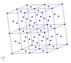 an object is shown in the shape of a cube with dots and lines on it