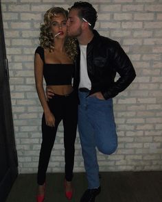 Ready for the perfect couples halloween costume? This year go all out for your halloween party. This post covers best couples halloween costumes idea for the college party! | couples halloween, halloween costume ideas couples, hot couple halloween costume, halloween costume college, college couple halloween costume idea Grease Couple Costumes, Meme Costume, Unique Couple Halloween Costumes, Danny Zuko, Kostuum Halloween, Kostum Halloween, Best Couples Costumes, Fest Temaer, Great Halloween Costumes