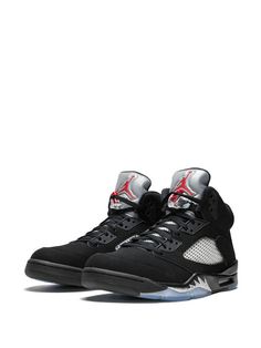 Shop Jordan Air Jordan 5 Retro OG metallic with Express Delivery - FARFETCH Nike Casual Shoes, Sneakers Nike Jordan, Jordan Shoes Girls, Shoes Sneakers Jordans, Metallic Sneakers, Air Jordan 5 Retro