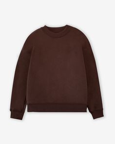 Made from 100% Cotton fabric, this crewneck features a relaxed boxy fit with dropped shoulders.  True to size 100% cotton Machine wash cold / hang to dry (recommended) Model is 6'1 wearing size L Affordable Crew Neck T-shirt By H&m, Cheap Basic Crew Sweatshirt, Cheap Brown Winter Sweatshirt, Cheap Boxy Fit Drop Shoulder Top, Luxury Brown Crew Neck T-shirt, Affordable Brown Oversized Tops, Cheap Trendy Brown T-shirt, Cheap Classic Brown Sweater, Cheap Brown Crew Neck Blouse