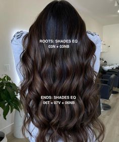 Espresso Hair Color, Redken Hair Color, Black Hair Balayage, Dark Brunette Hair, Redken Hair Products, Brown Hair Inspo, Hair Color Formulas, Fall Hair Color For Brunettes, Brunette Balayage Hair