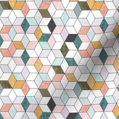 an abstract geometric pattern in pastel colors