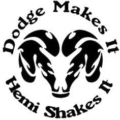 the logo for dodge makes it team shakes