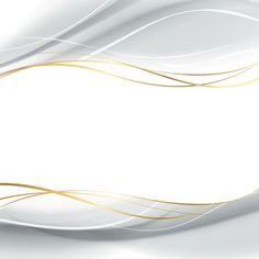 an abstract white and gold background with wavy lines