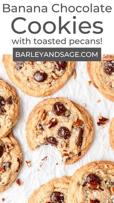 chocolate chip cookies with toasted pecans are the perfect treat for those special occasion