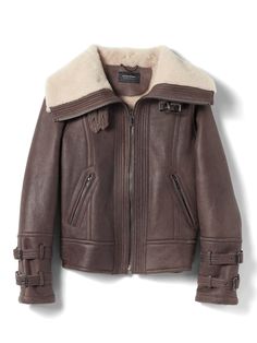 Leather Sherpa Bomber Jacket Holiday Style, Jacket Long, Olivia Palermo, Closet Fashion, Holiday Fashion, Palermo, Outerwear Women, Style Me Pretty, Buzzfeed