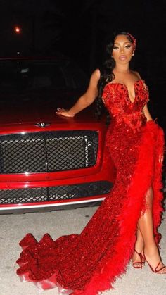 Red Prom Dresses Mermaid, Red Mermaid Prom Dress, Prom Dresses Mermaid, Prom Dresses Red, Red Prom Dresses, Prom Poses, Dream Prom