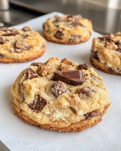 chocolate chip cookies on a baking sheet ready to be baked