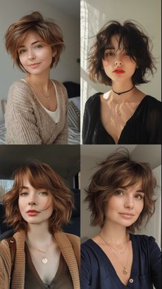 3 Bold and Beautiful Short Hair Bangs Ideas Shattered Bob Medium, Short Wavy Haircuts, Haircuts For Older Women, Grey Hair Transformation, Choppy Bob Haircuts, Wavy Haircuts, Haircuts For Wavy Hair, Hair Styles 2017