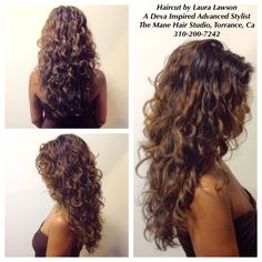 Deva Cut and Style for long hair Mane Hair, Bangs Bob, Haircuts For Wavy Hair, Haircuts For Curly Hair