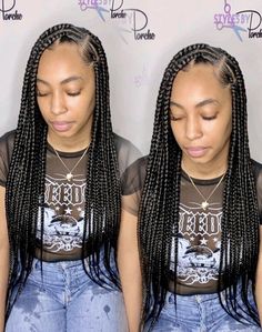 Get into the large knotless braids! Clean fun look that can be styled for any occasion! Stylist IG: @_stylesbyporchej #blackgirlshairstyles #blackgirlmagic #blackgirlsrock Large Knotless Box Braids, Large Knotless Braids, Large Knotless, Knotless Box Braids, Banana Hair Clips, Cute Box Braids Hairstyles, Box Braids Styling