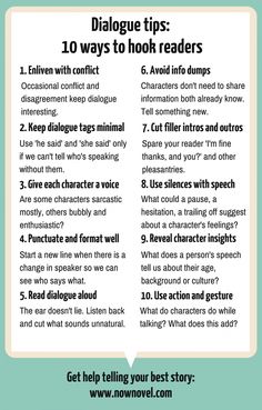 an info sheet with the text diagno tips 10 ways to hook readers