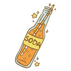 Soda bottle color stroke PNG Design Soda Bottle Illustration, Soda Bottle Drawing, Soda Cartoon, Soda Illustration, Bottle Doodle, Jelly Packaging, Packaging Moodboard, Bp Table