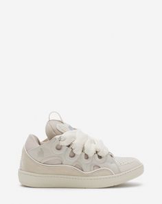 Leather curb sneakers Dream Items, Lanvin Sneakers, Lanvin Shoes, Jeanne Lanvin, Mule Sneakers, 90s Inspired, Sophisticated Design, 2024 Collection, Small Leather Goods