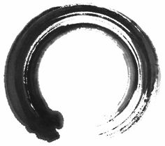 a black and white photo of a circular object